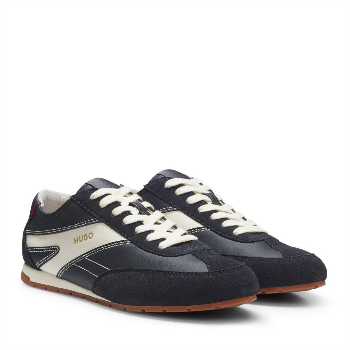 Hugo Lytton Tenn Lace-Up Flat Sneakers