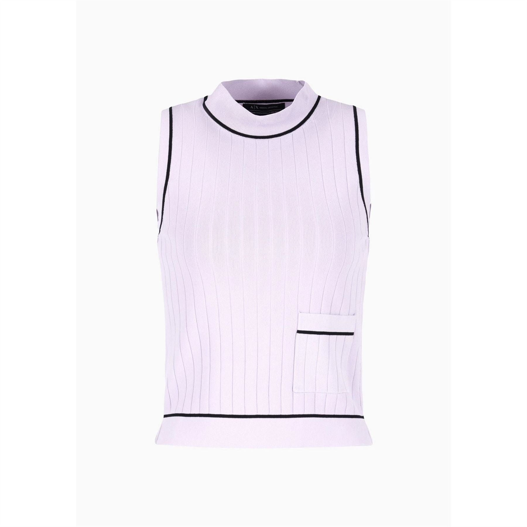 Armani Exchange Mock Neck Slim Fit Sweater Vest