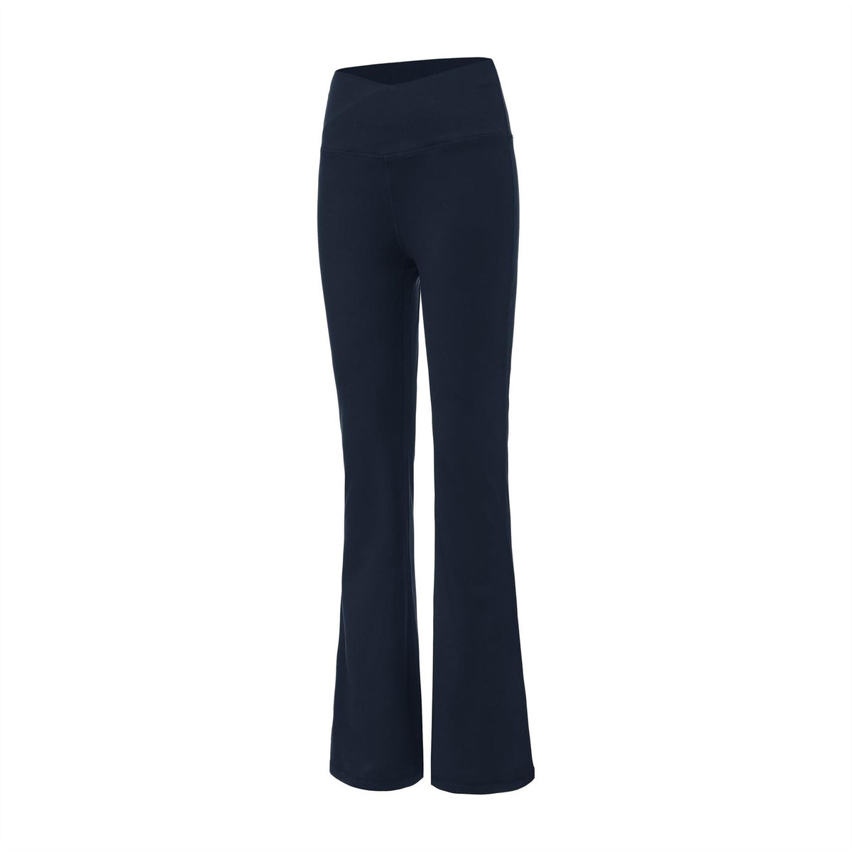 LA Gear Womens Crossover Waist Flared Leggings