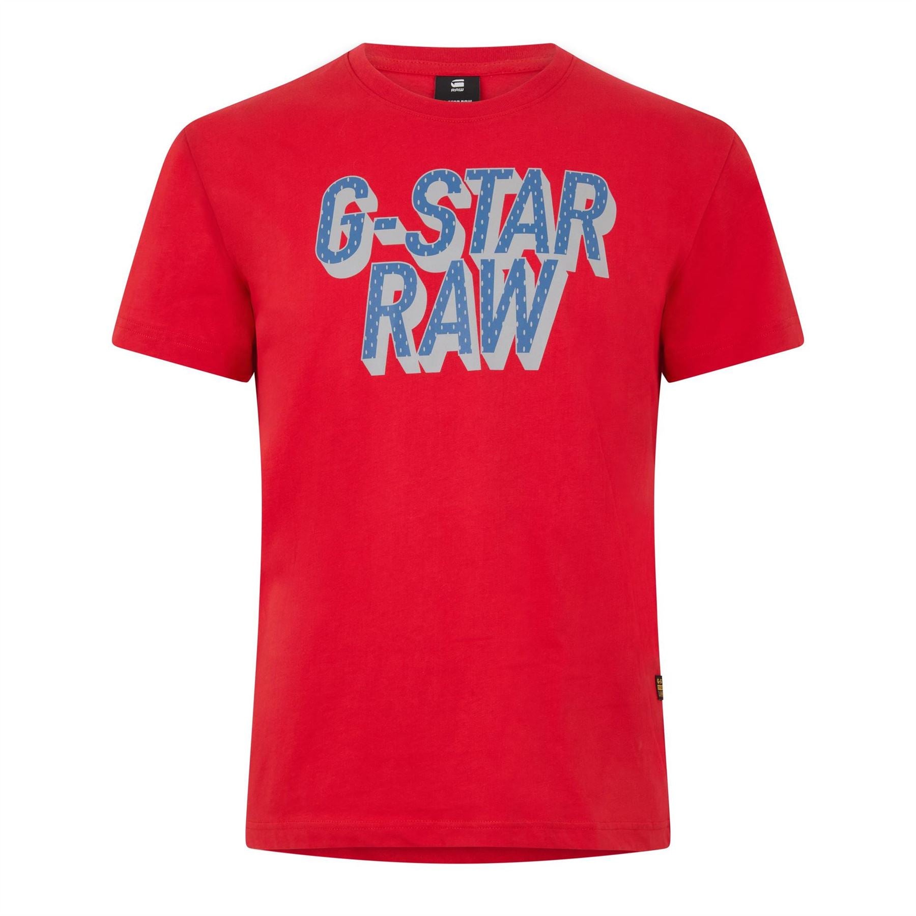 G Star 3D Dotted Crew Neck Regular Fit T-Shirt