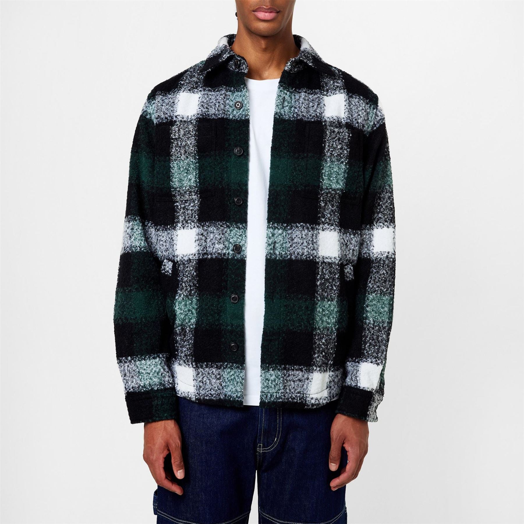 Hugo Collared Neck Regular Fit Shirt Jacket