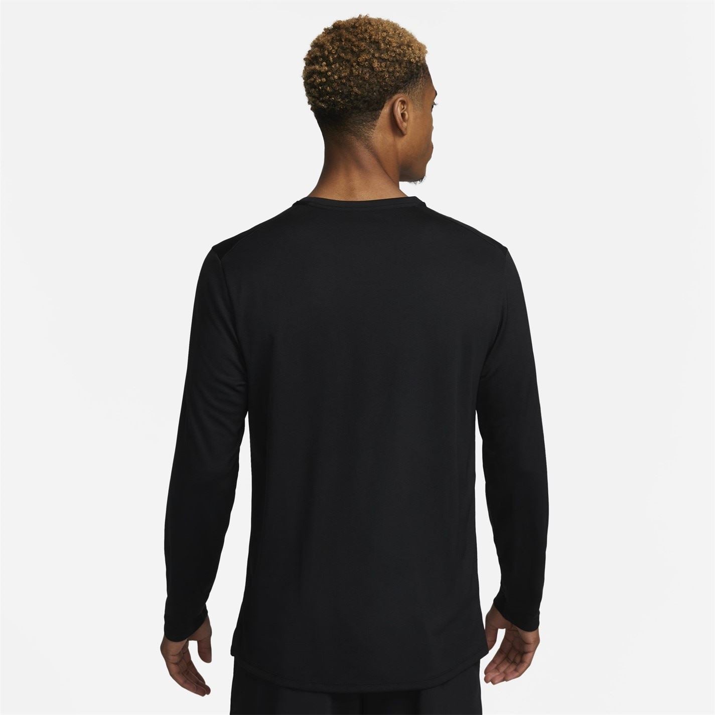 Nike Mens Miler Dri Fit Uv Long Sleeve Running Top