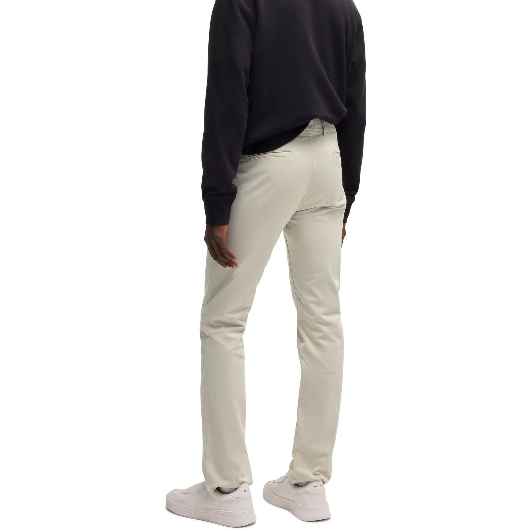Boss Solid Patterned Slim Chinos