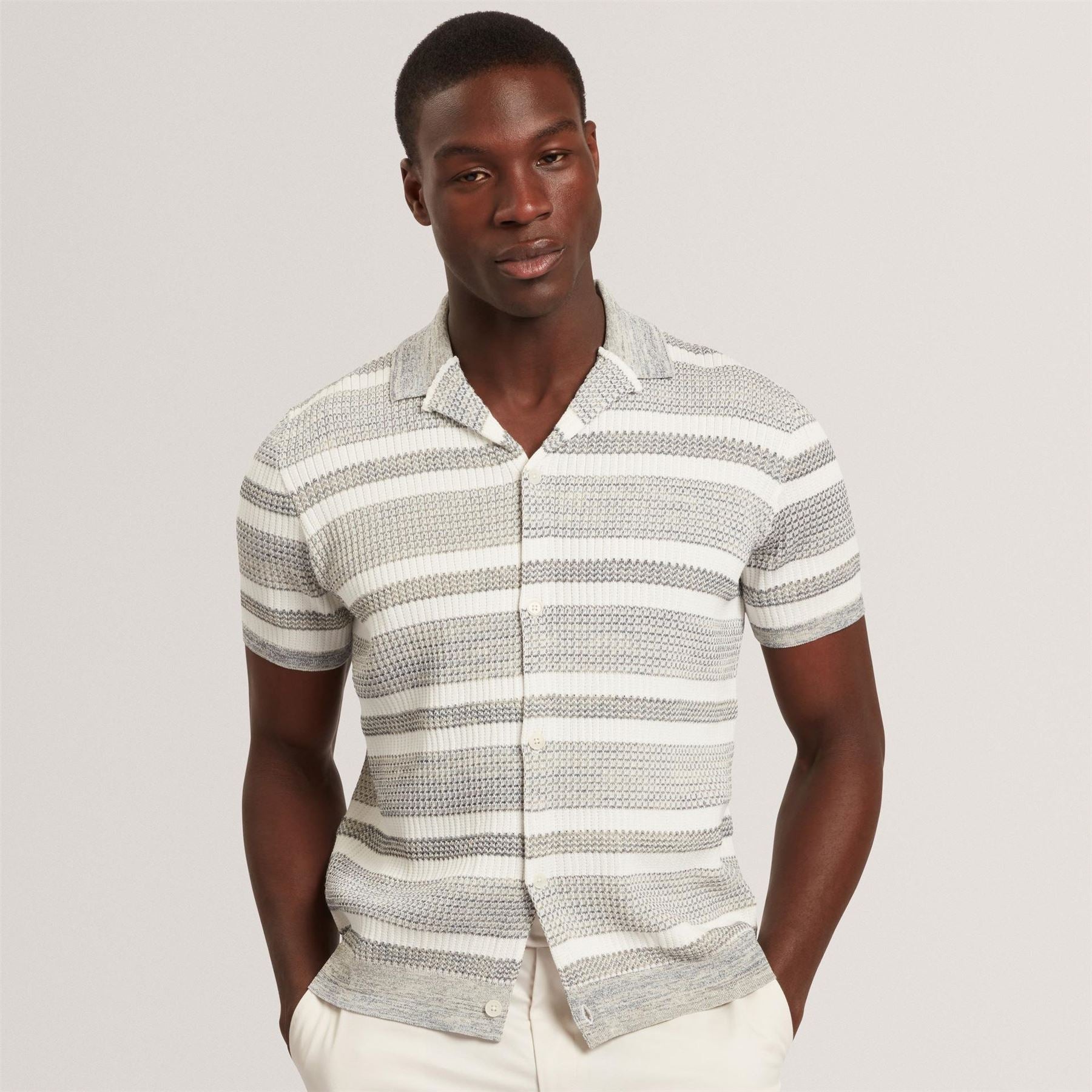 Ted Baker Ss Relx Strpshrt Sn62