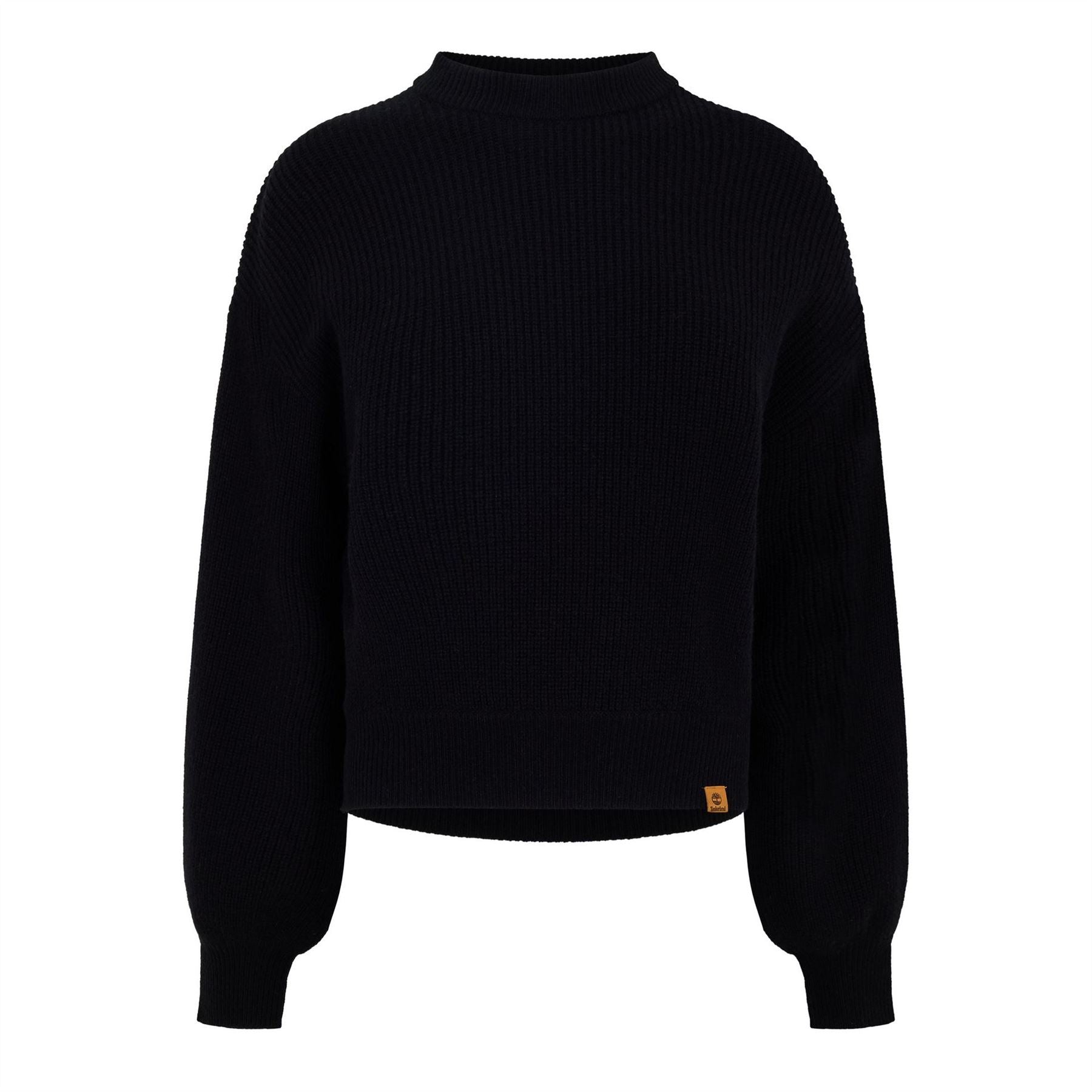 Timberland Crew Neck Ribbed Collar Long Sleeve Sweater