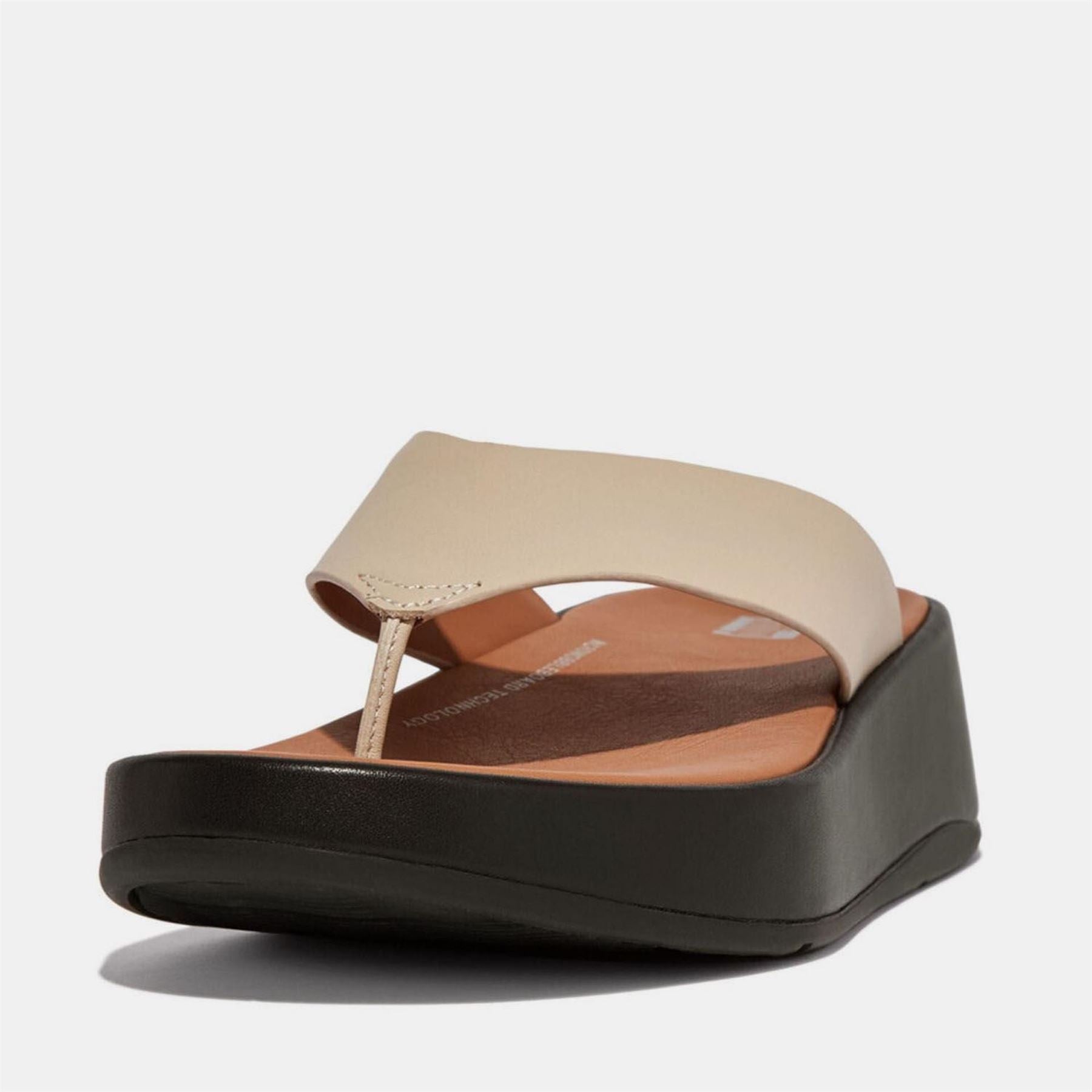 Fitflop Mode Leather Flatform Toe Post Sandals