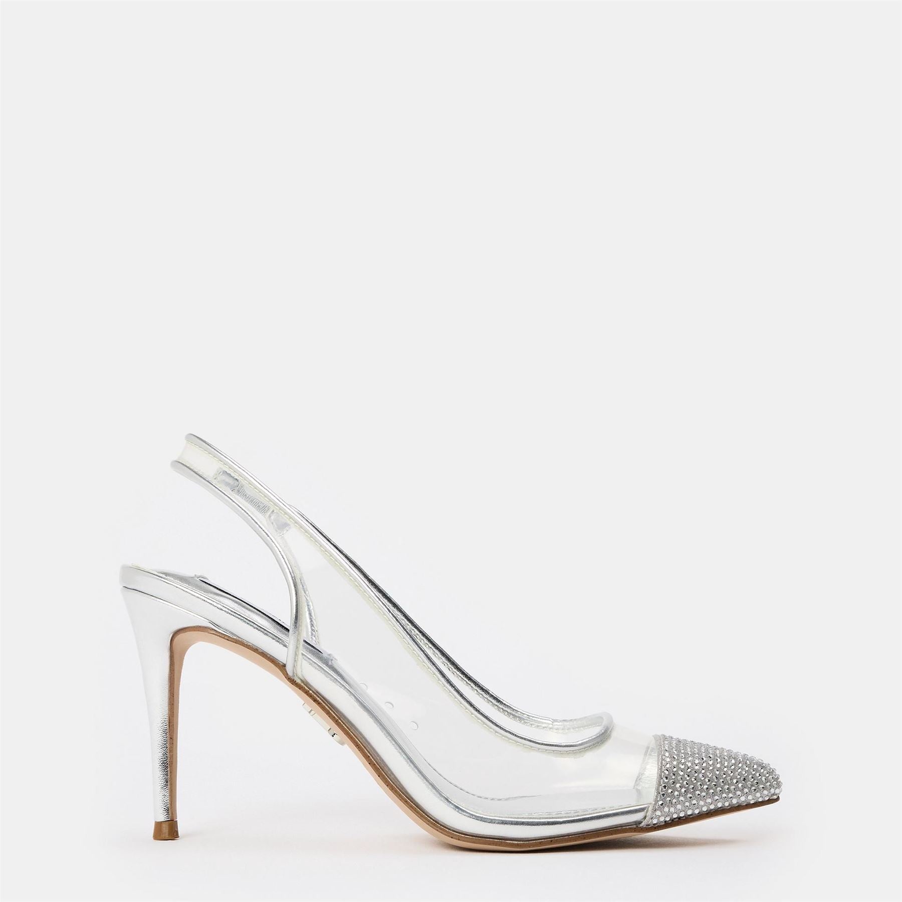 Steve Madden Leena Metallic Textured Toe Slingback Pumps