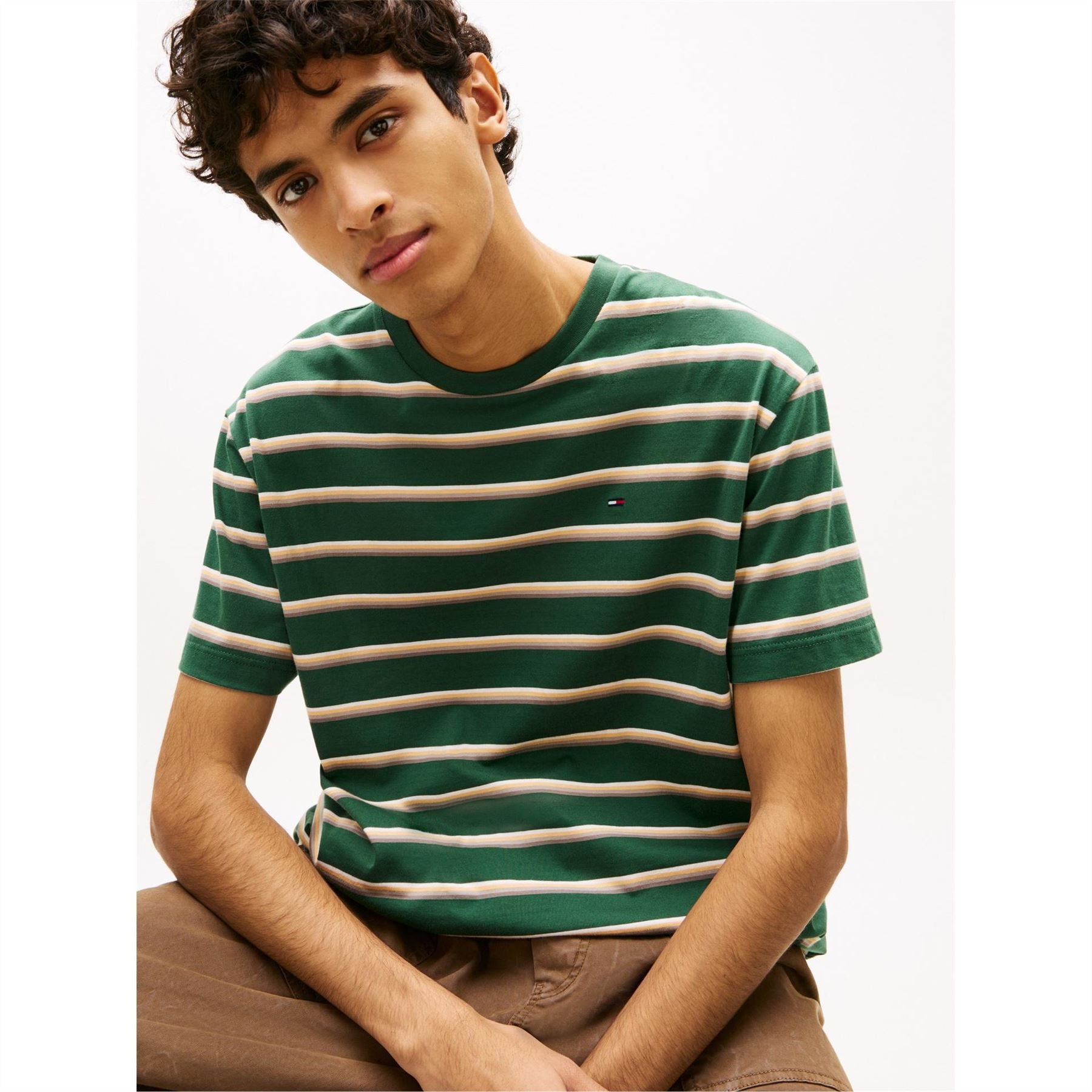 Tommy Jeans Rlx Stripe Ss T Sn63