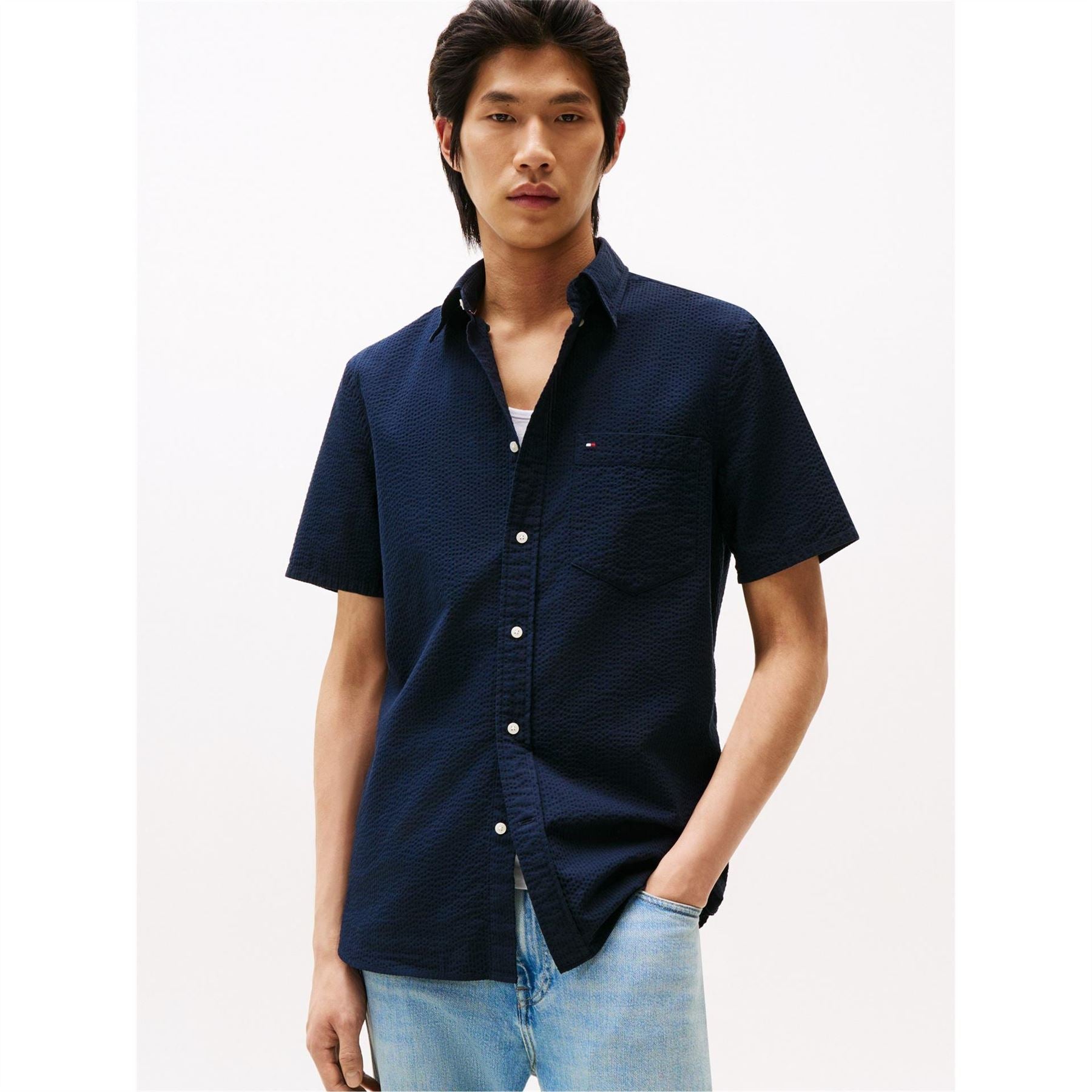 Tommy Hilfiger Solid Ss Rf Shirt