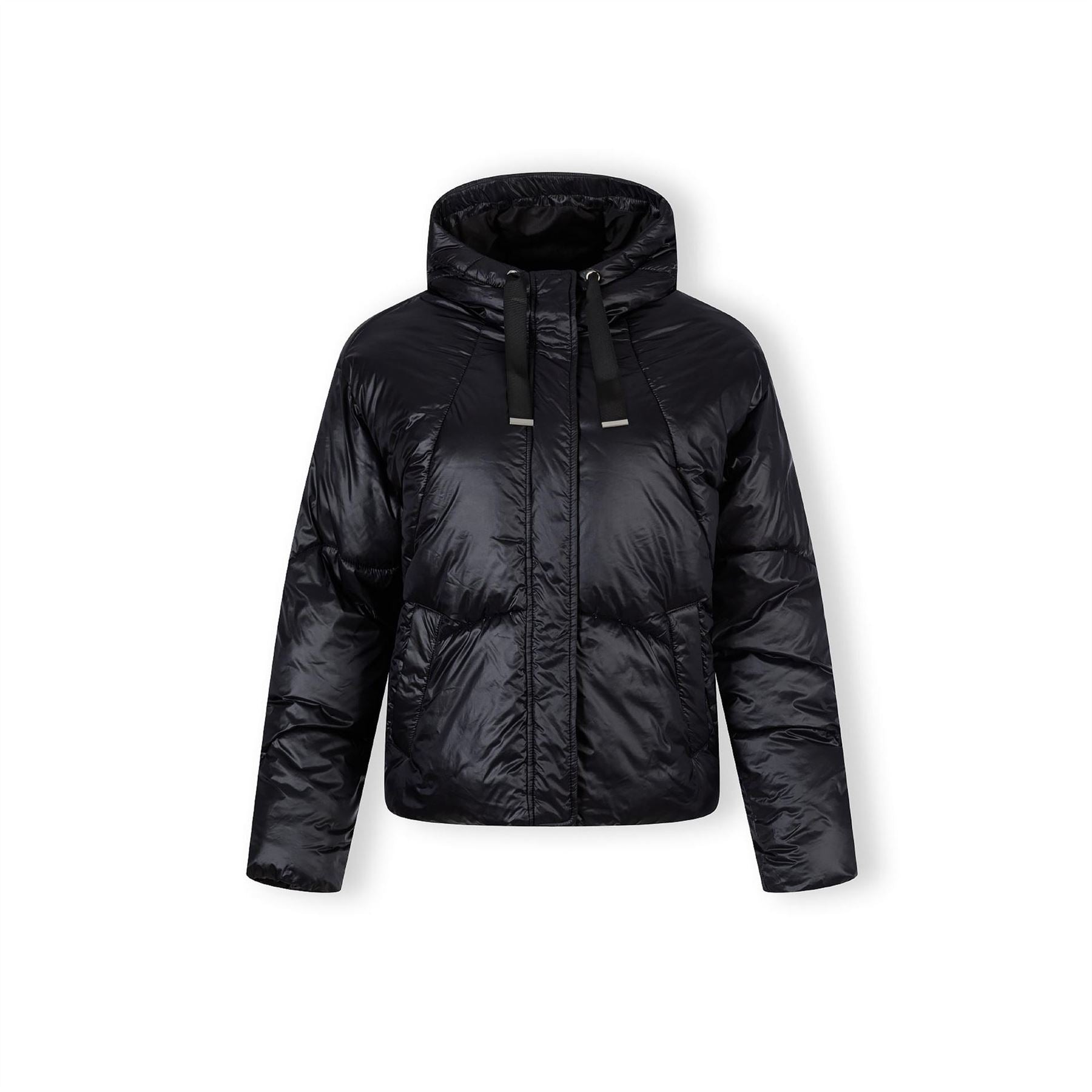 Minoti Short Insulated Hooded Jacket Black