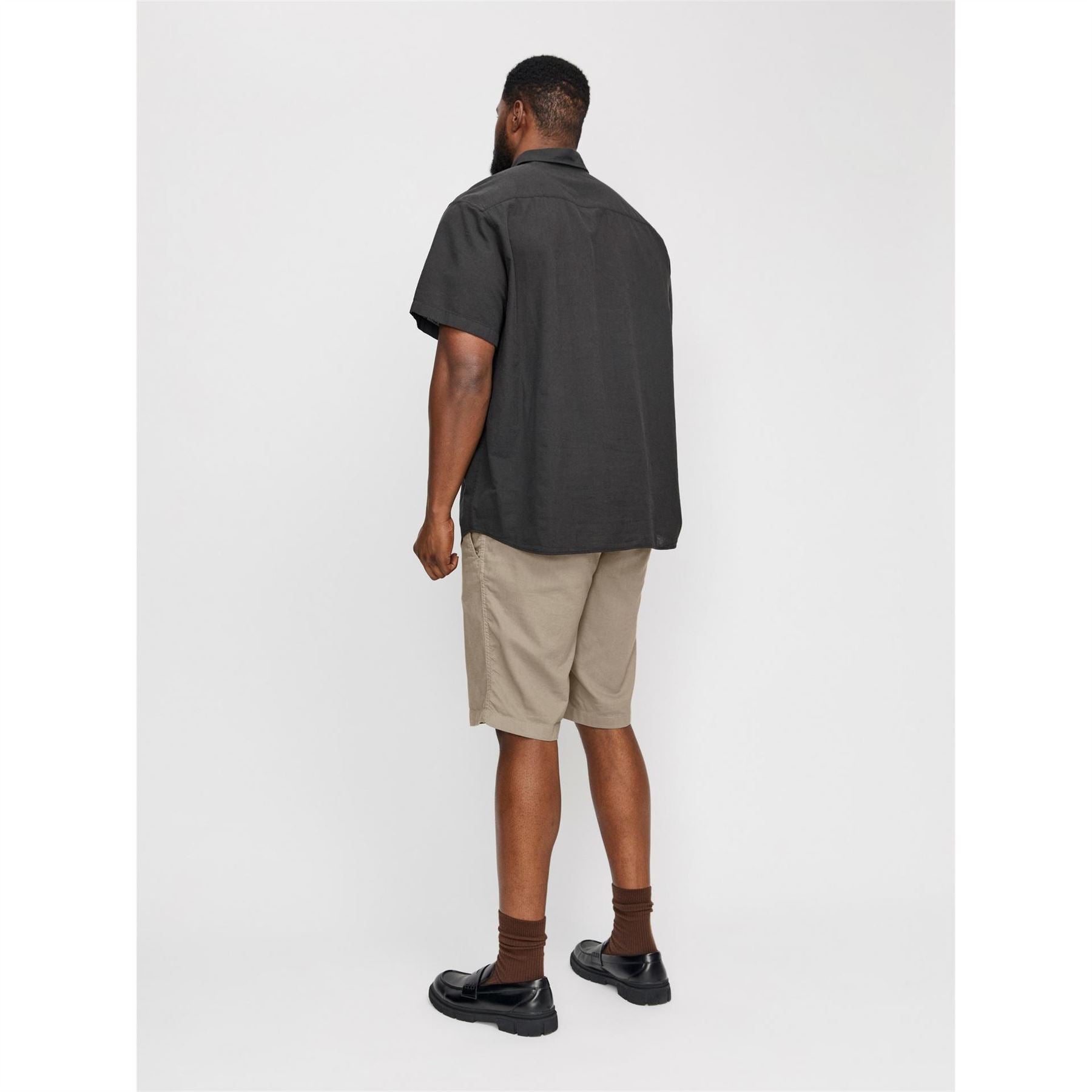 Jack and Jones Linen Plus Size Tracksuit Shorts