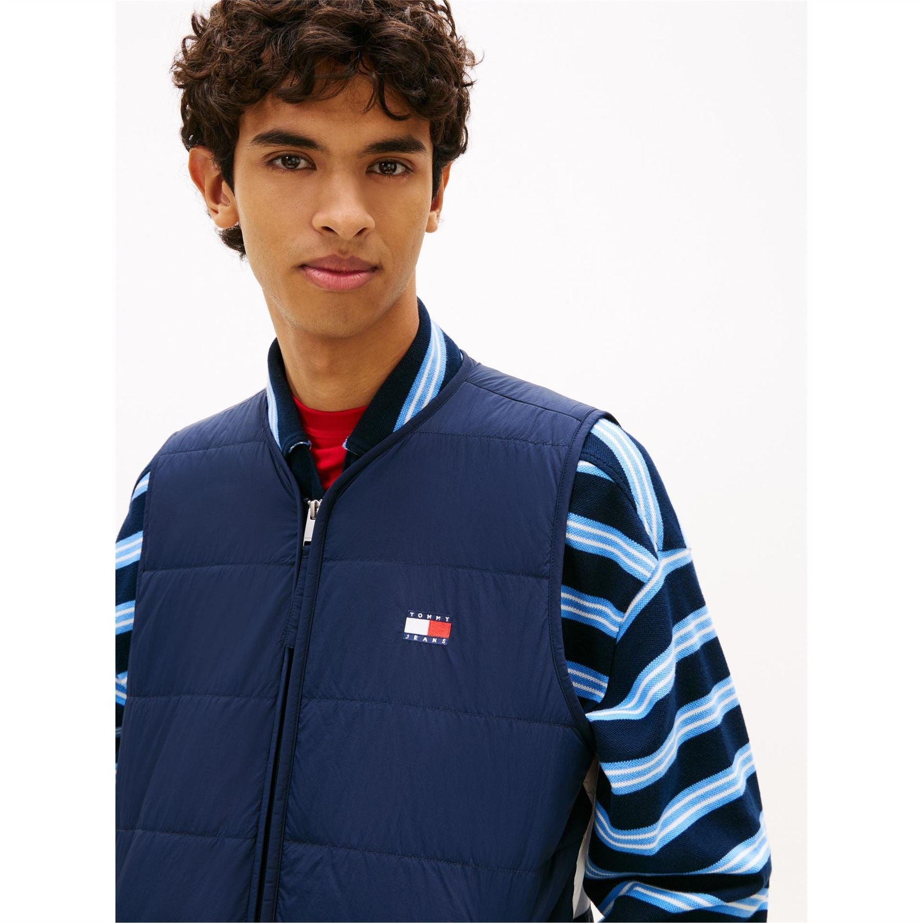 Tommy Jeans Flag Quilt Vest Sn62