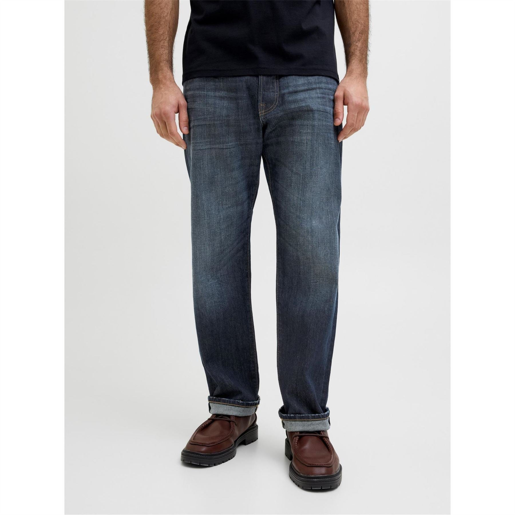 Jack and Jones Relaxed Fit Five Pocket Jeans