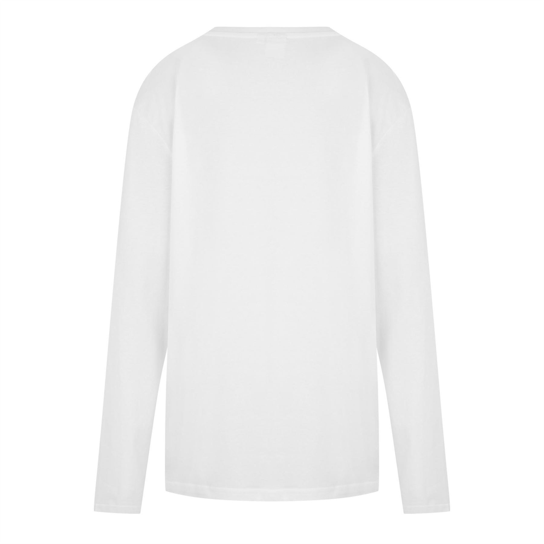 Boss Long Sleeve Large Logo Tee, Iconic Logo Print T-Shirt