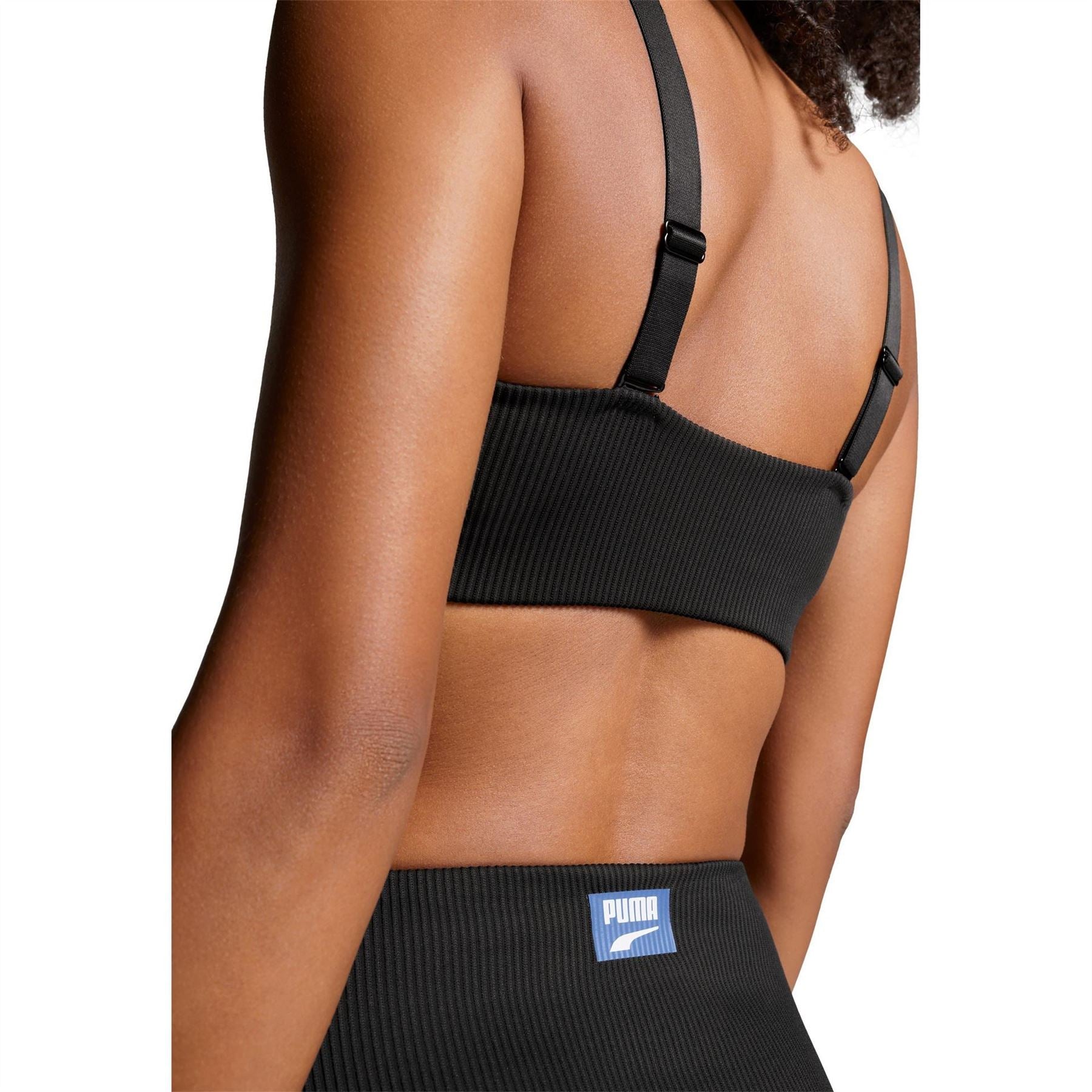 Puma Ribbed Scoop Neck Swimsuit