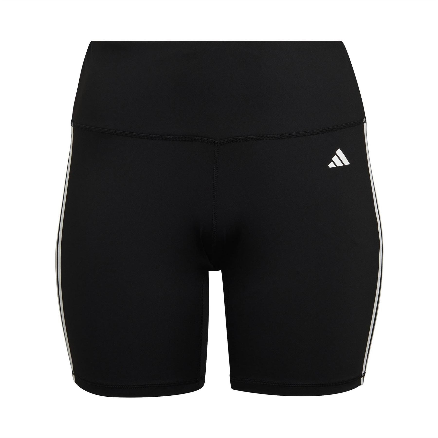 adidas Womens Training Essentials 3 Stripes High Waisted Short Leggings (plus Size)