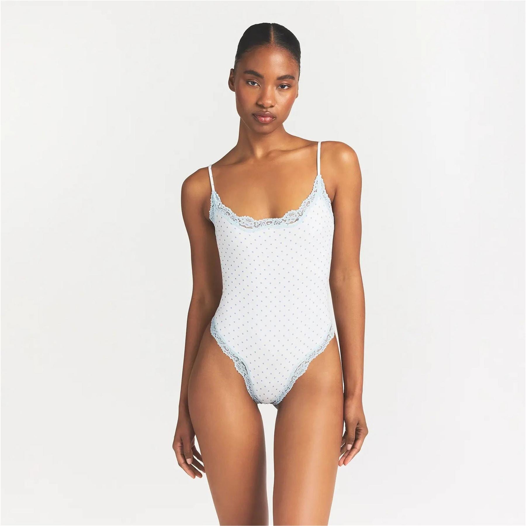 SKIMS Womens Fits Everybody Lace Cami Bodysuit