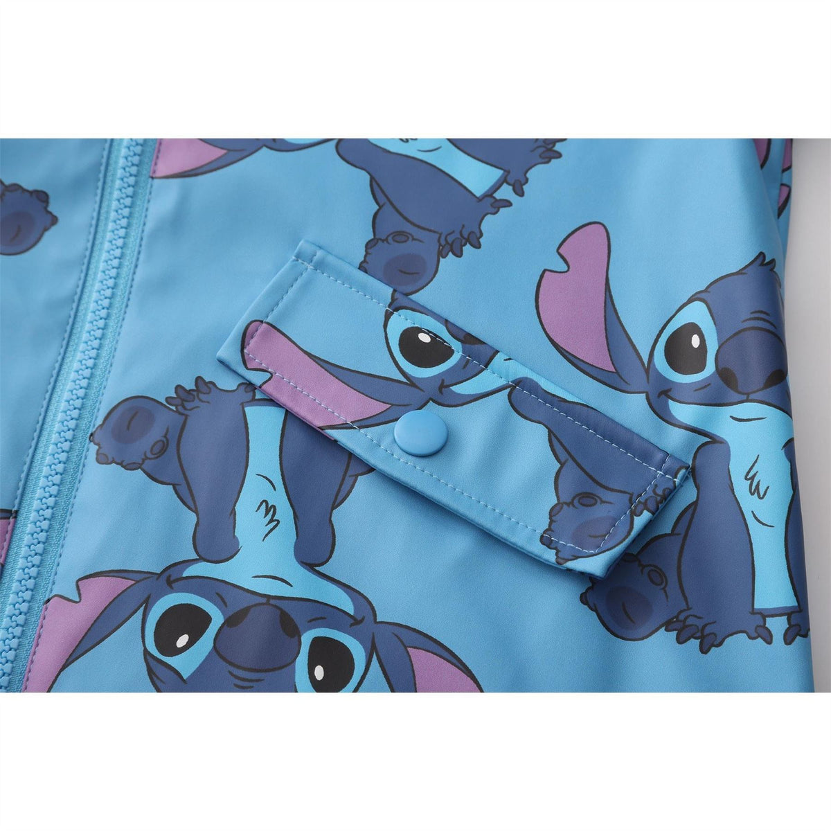Character  Disney Print Waterproof Long Sleeve Hooded Rain Anorak