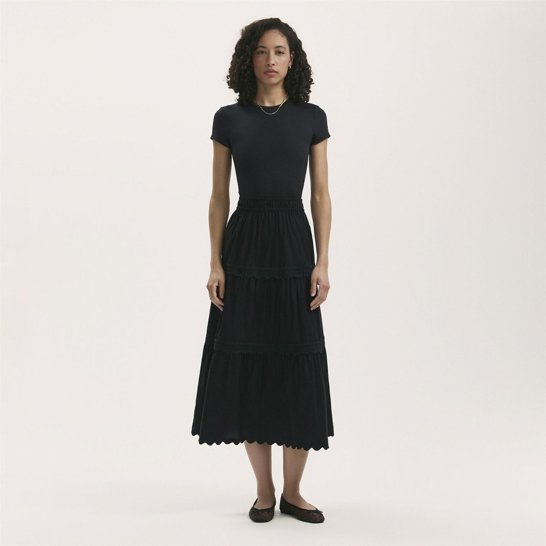 Finery Maxi Tiered Skirt