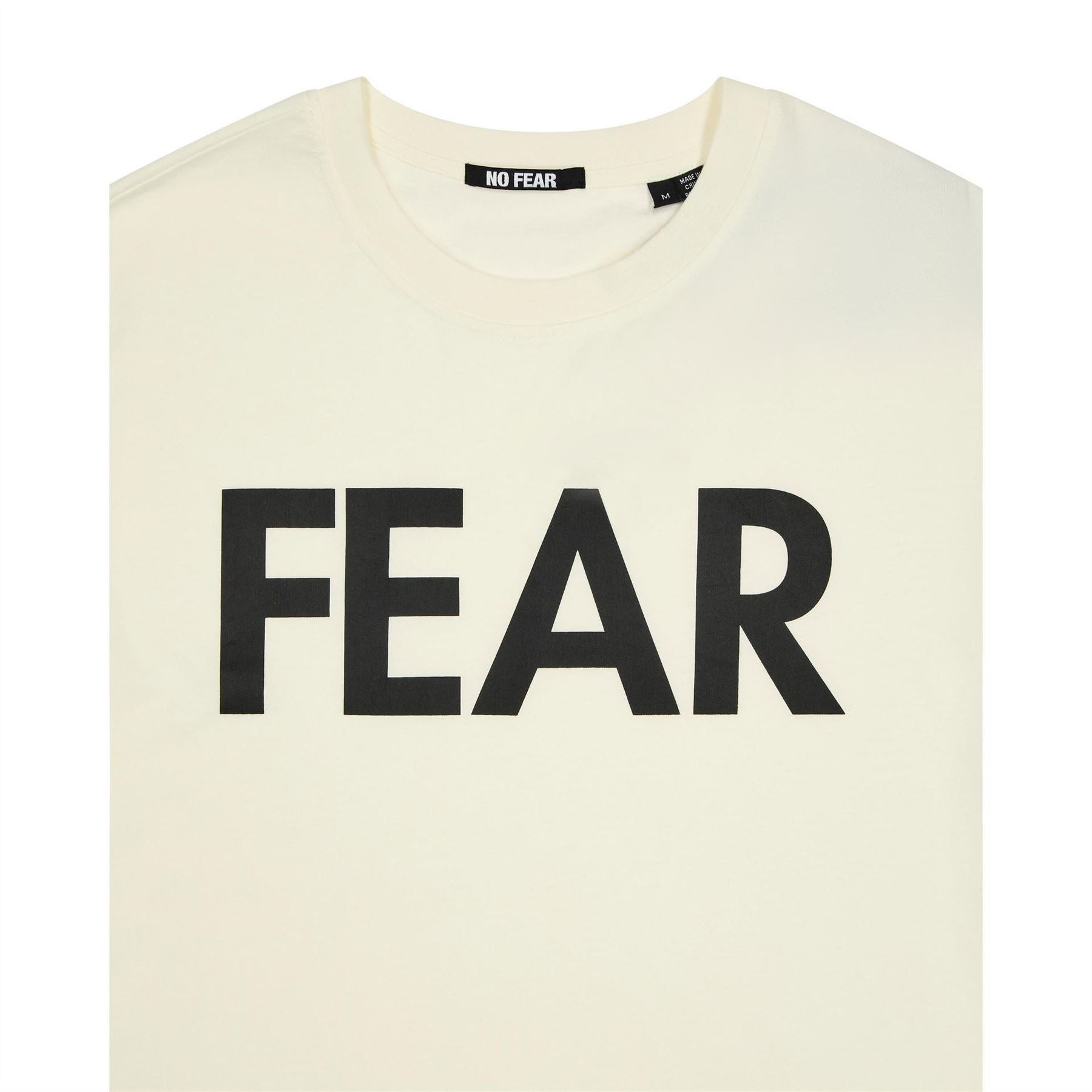 No Fear Logo Print Crew Neck Short Sleeve T-Shirt