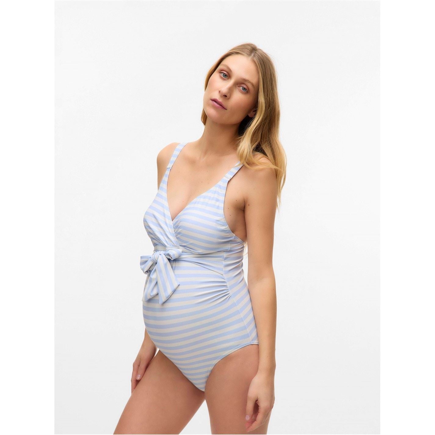 Mamalicious Mlkathy Horizontal Patterned Swimsuit