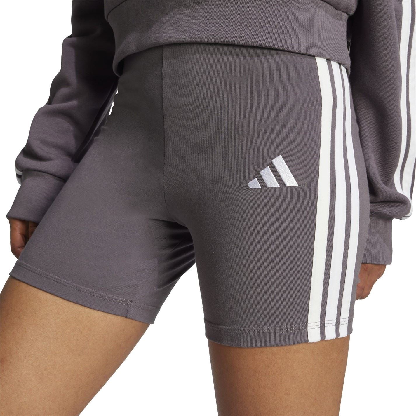 adidas Womens Essentials 3 Stripes Biker Shorts