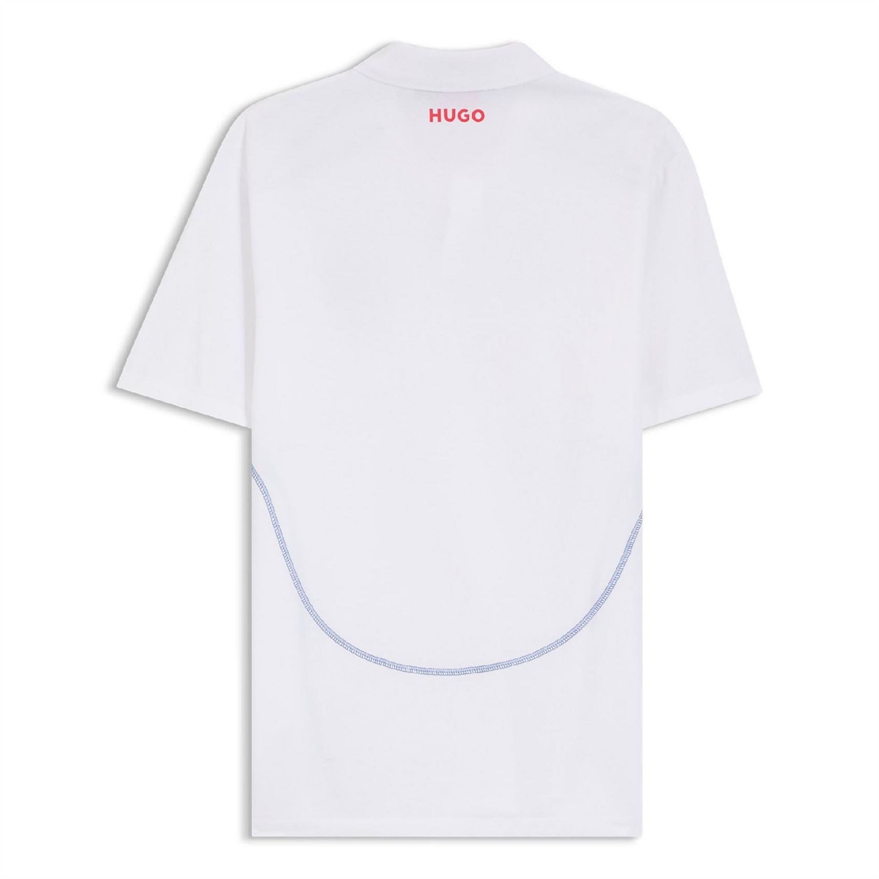 Hugo Collared Neck Short Sleeve Plain Shirt