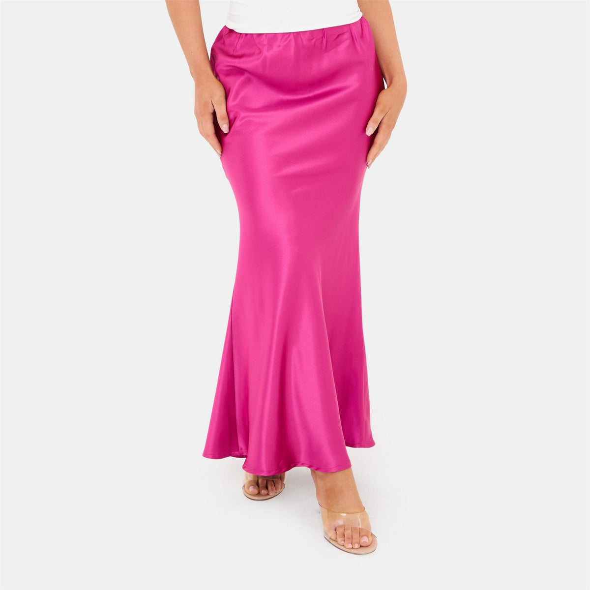 I Saw It First Bias Cut Maxi Skirt