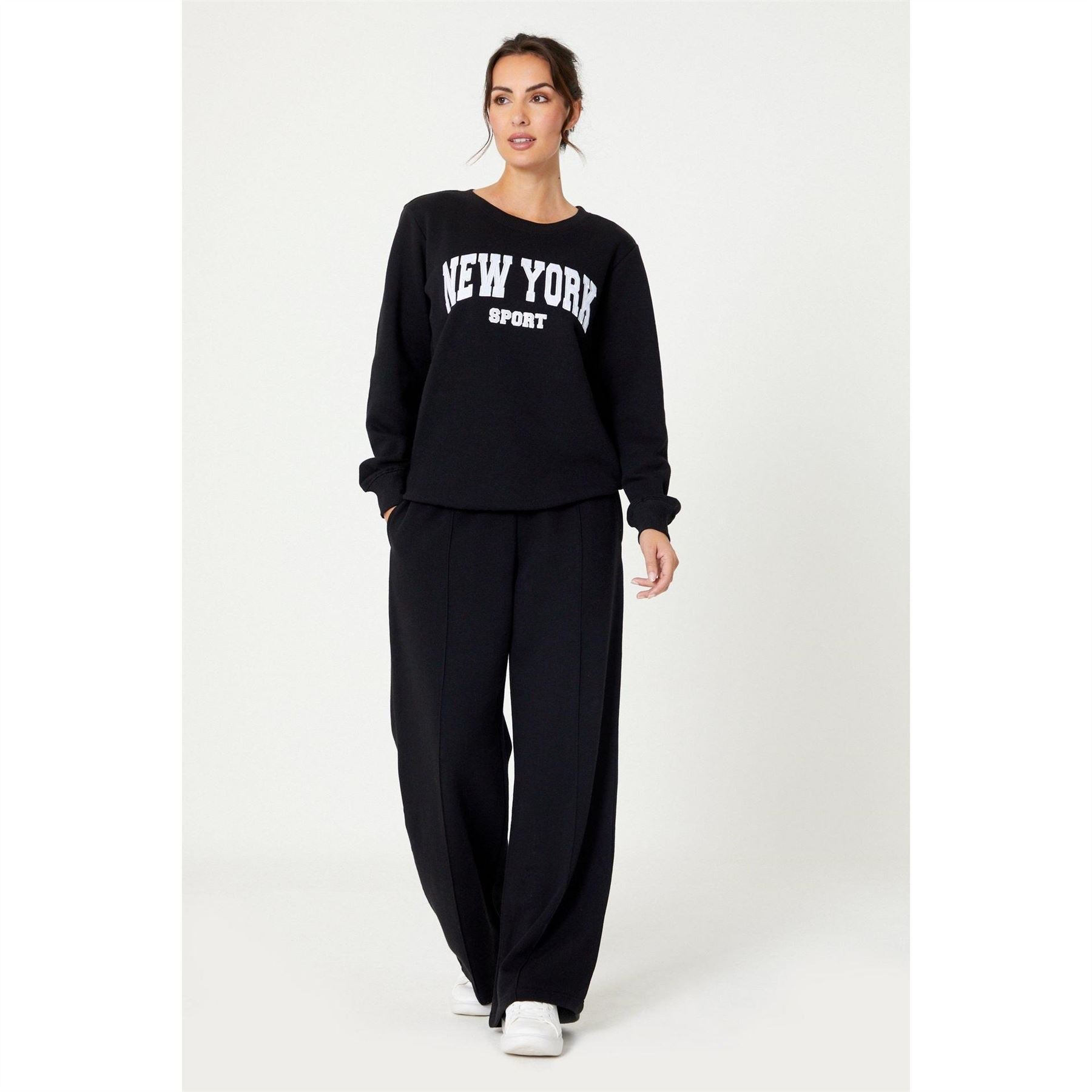 Be You Nyc Slogan Sweat Set