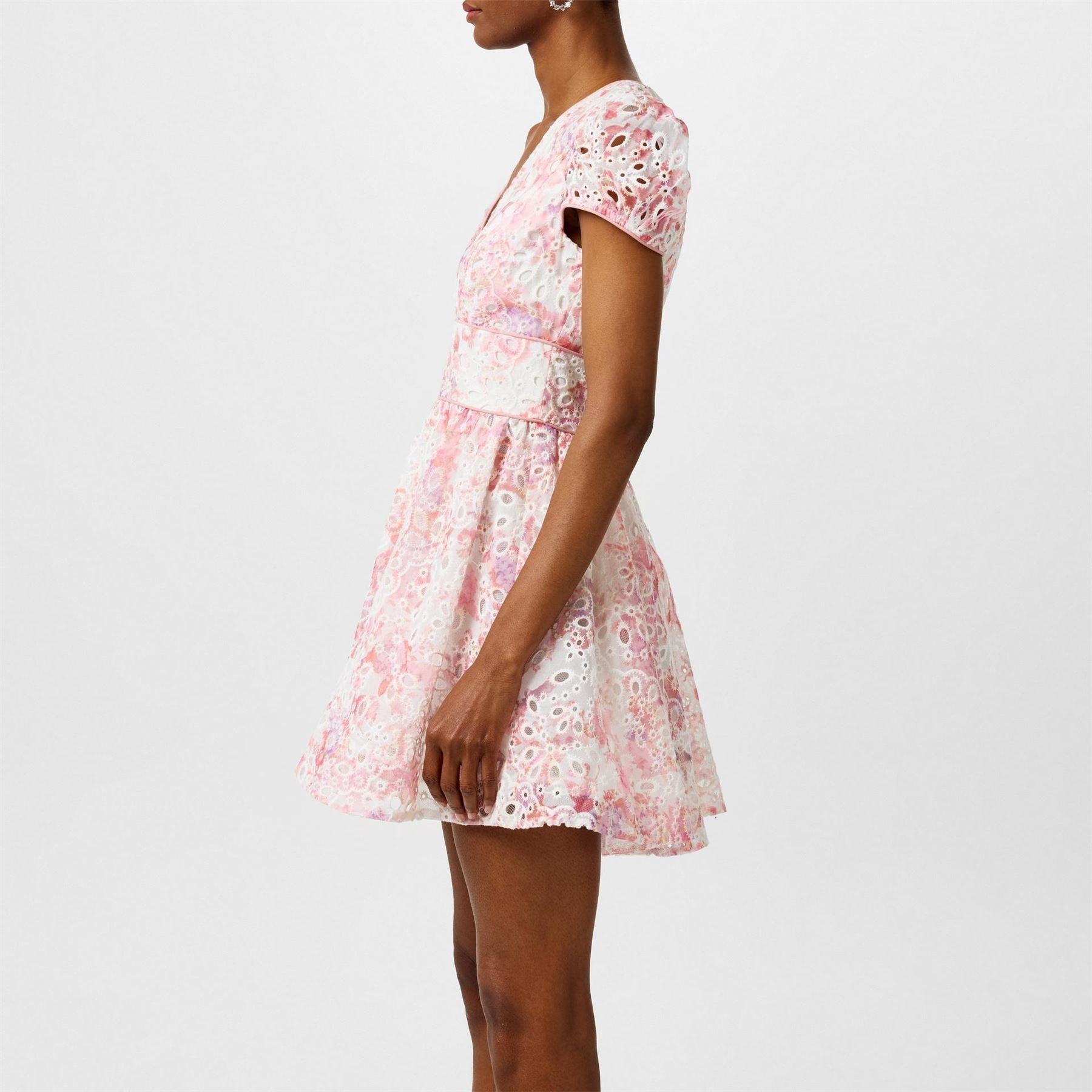 Bardot Tamarin Plunging Neck Mini Dress