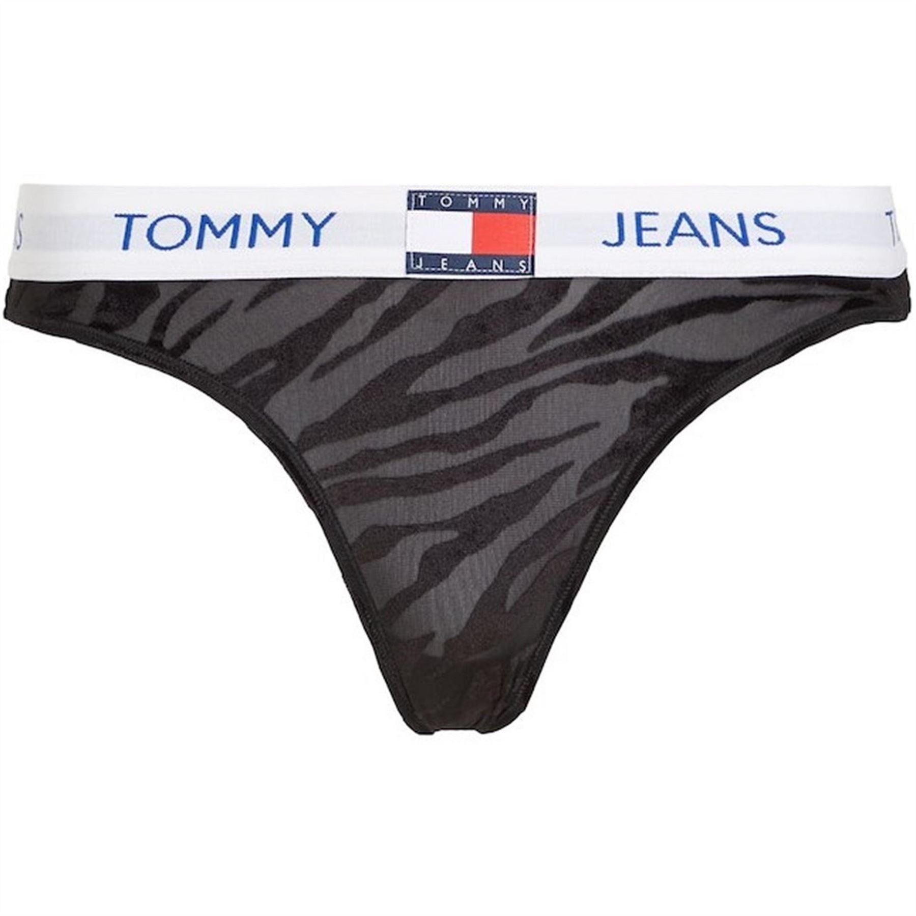 Tommy Hilfiger Zebra Patterned Thong