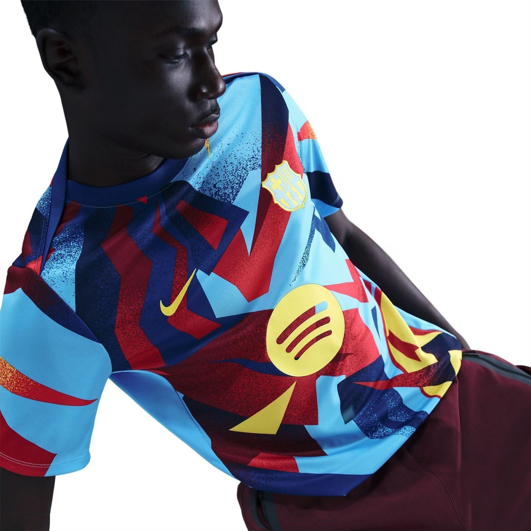 Nike Mens Barcelona Fourth Pre Match Shirt 25 26