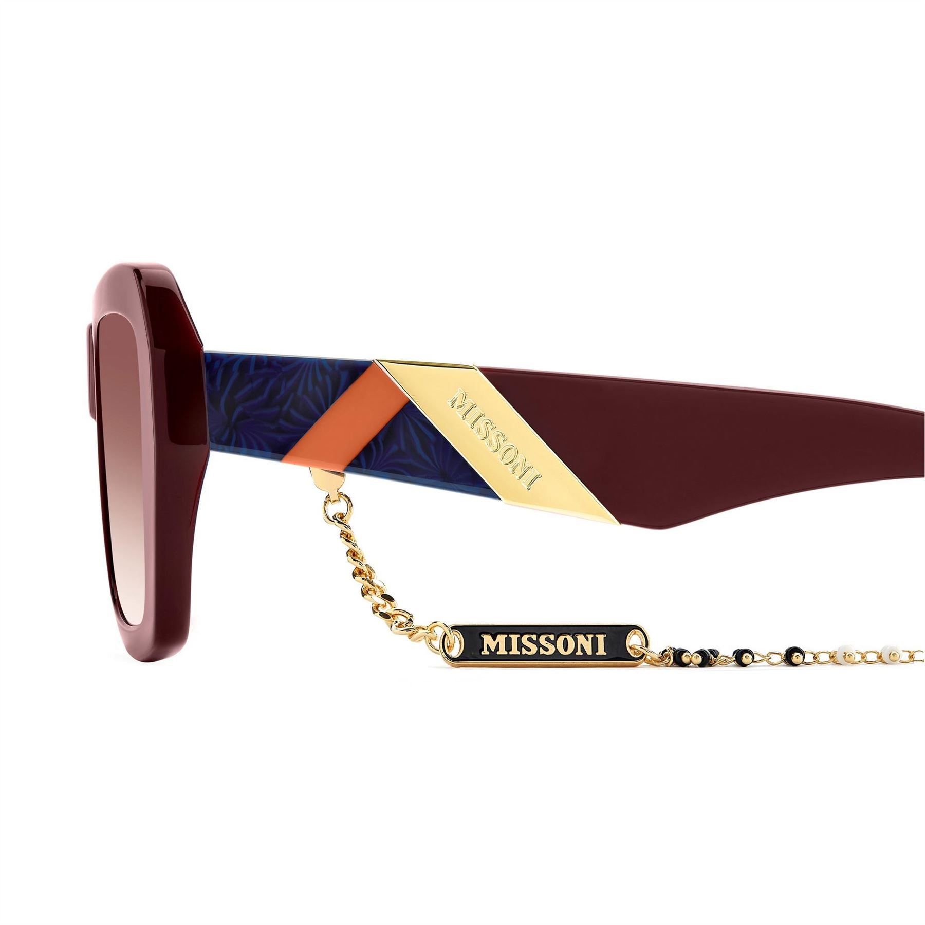 Missoni Rectangular Round Sunglasses