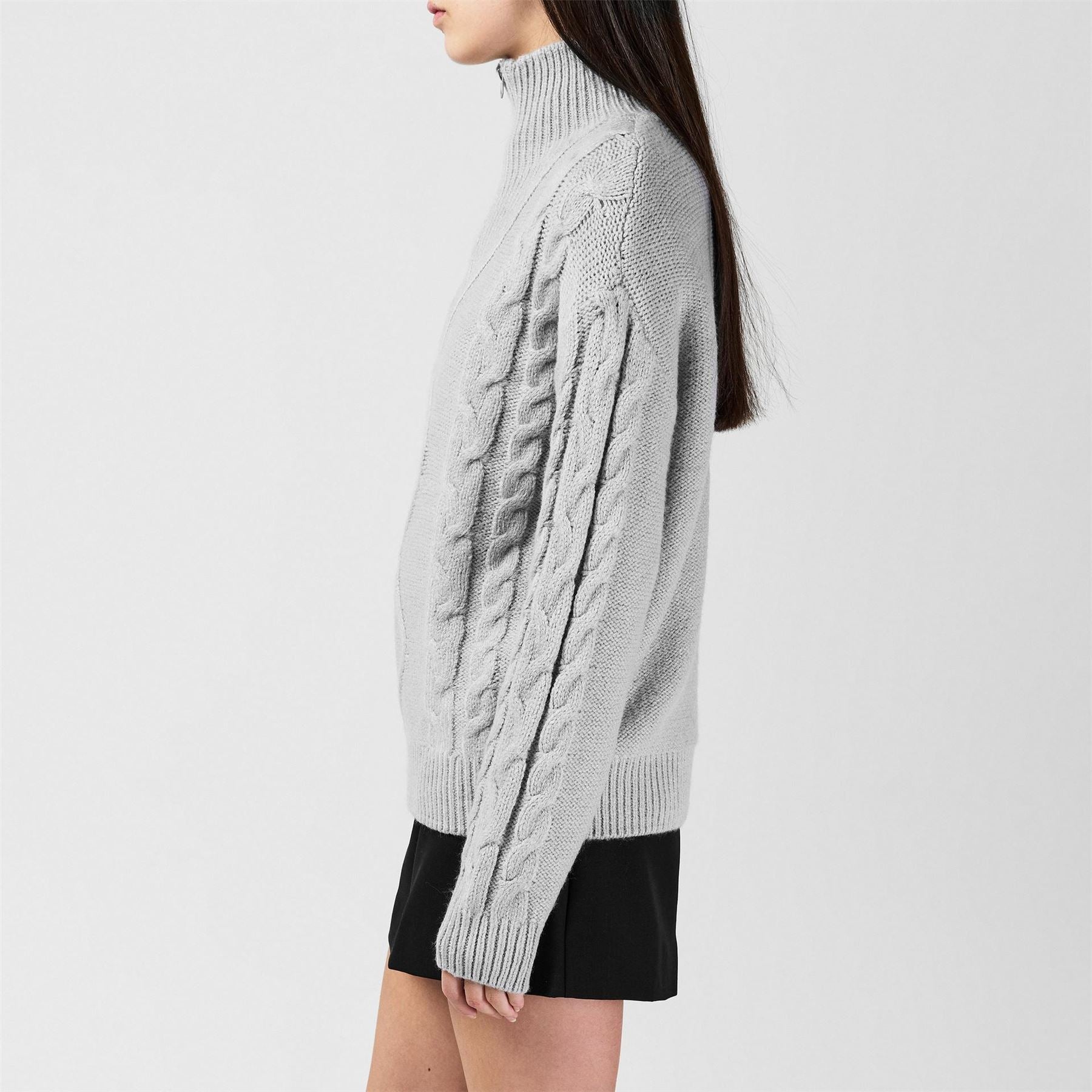 SoulCal Cable Quarter Zip Knitted Top