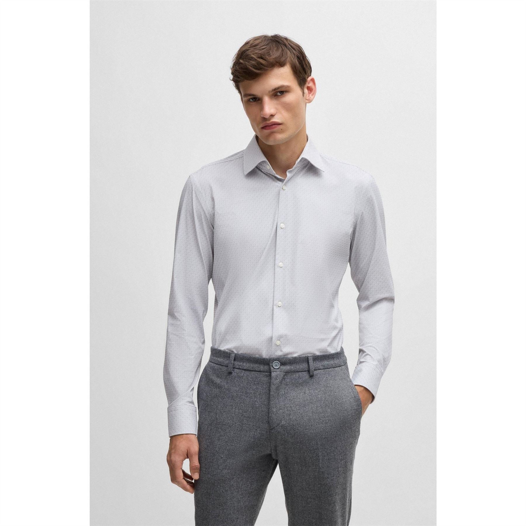 Boss Oxford Regular Fit Long Sleeve Shirt