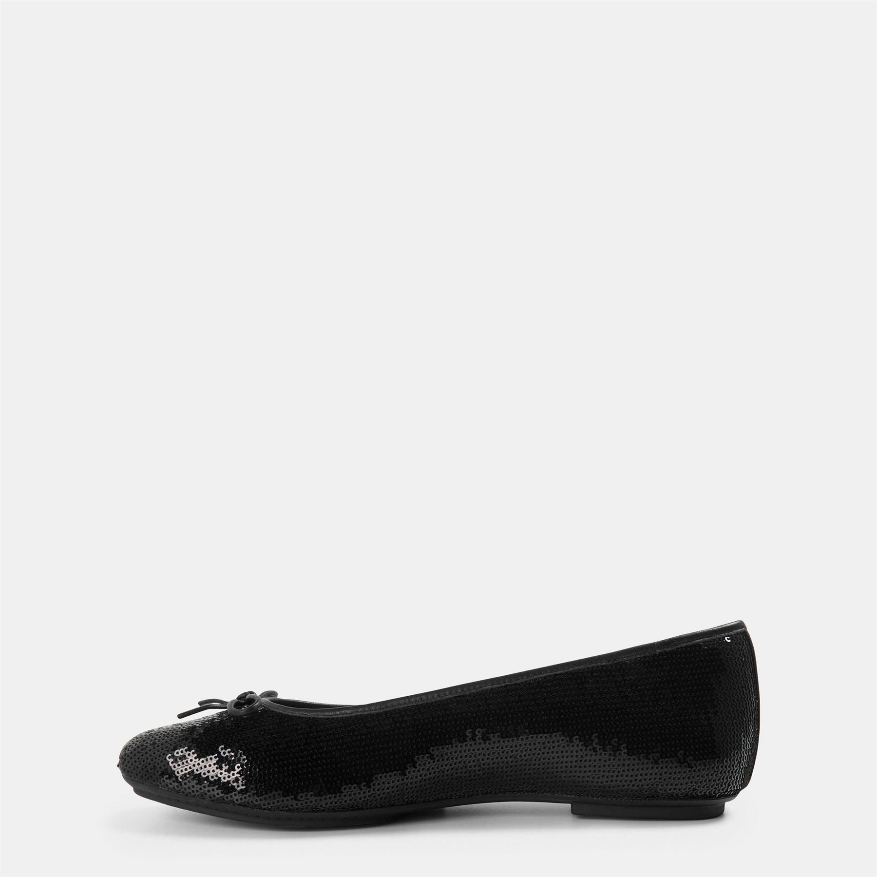 Fitflop Bow Sequin Slip On Ballet Pumps