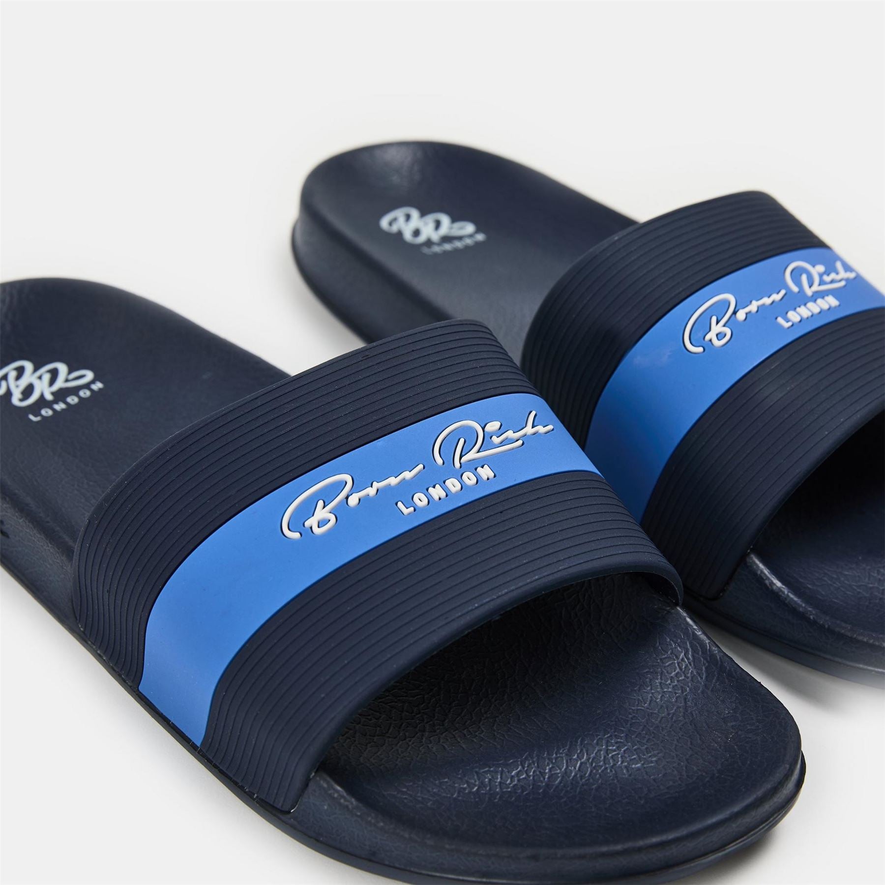 Born Rich Solid Patterned Open Toe Aurelio Slides