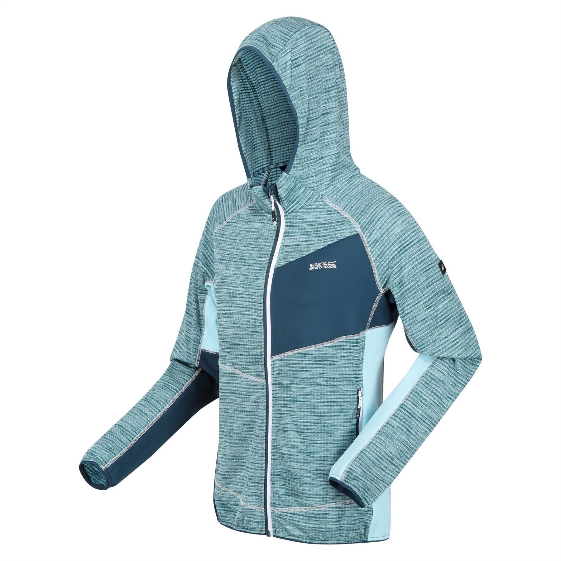 Regatta Attare II Color Block Full Zip Hooded Softshell Jacket