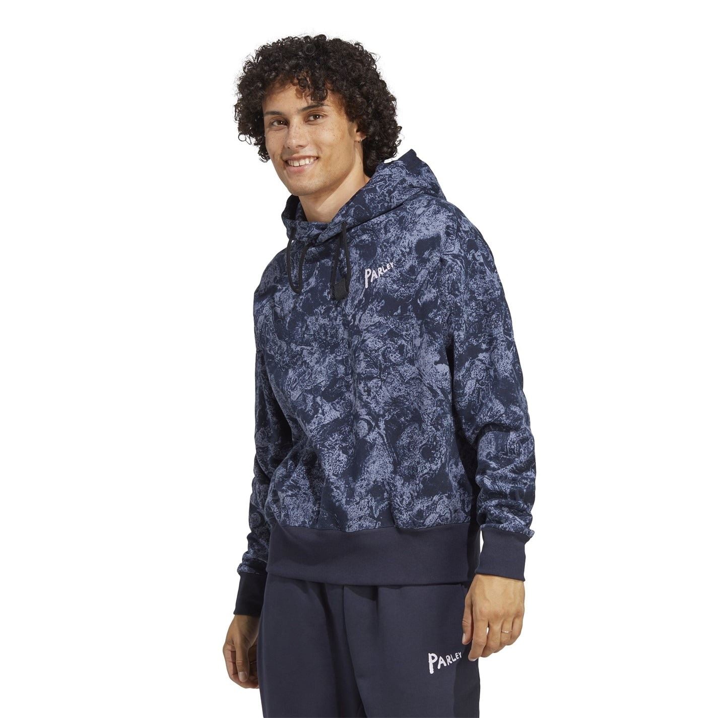 adidas Hooded Relaxed Fit Long Sleeve Sweatshirt