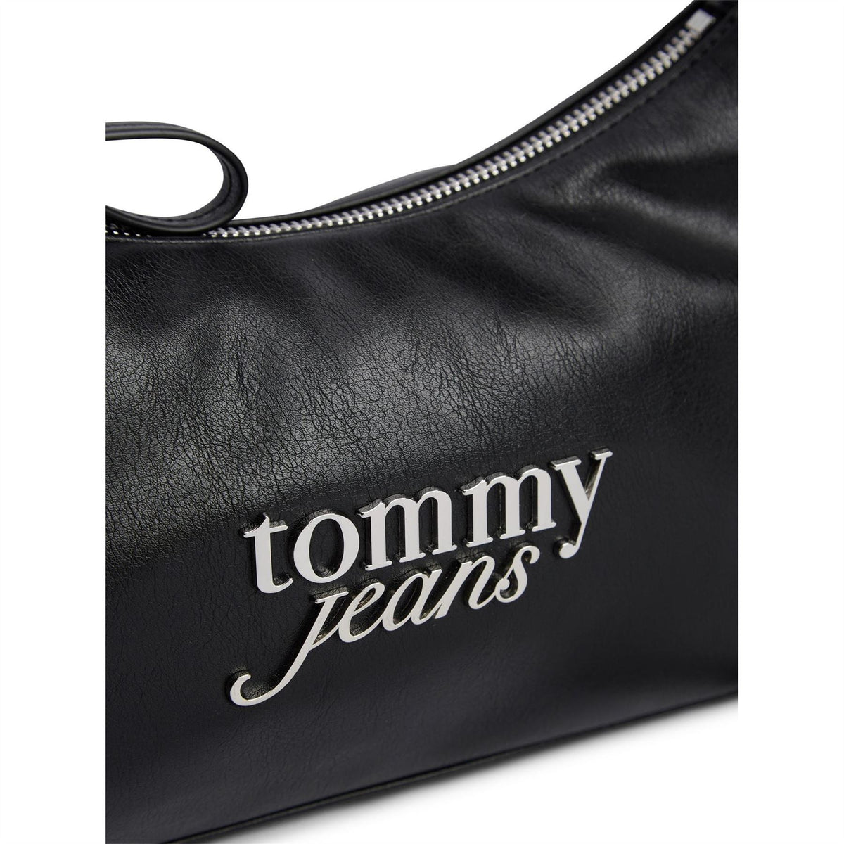 Tommy Jeans Bold Script Faux Leather Shoulder Bag 3.4 L