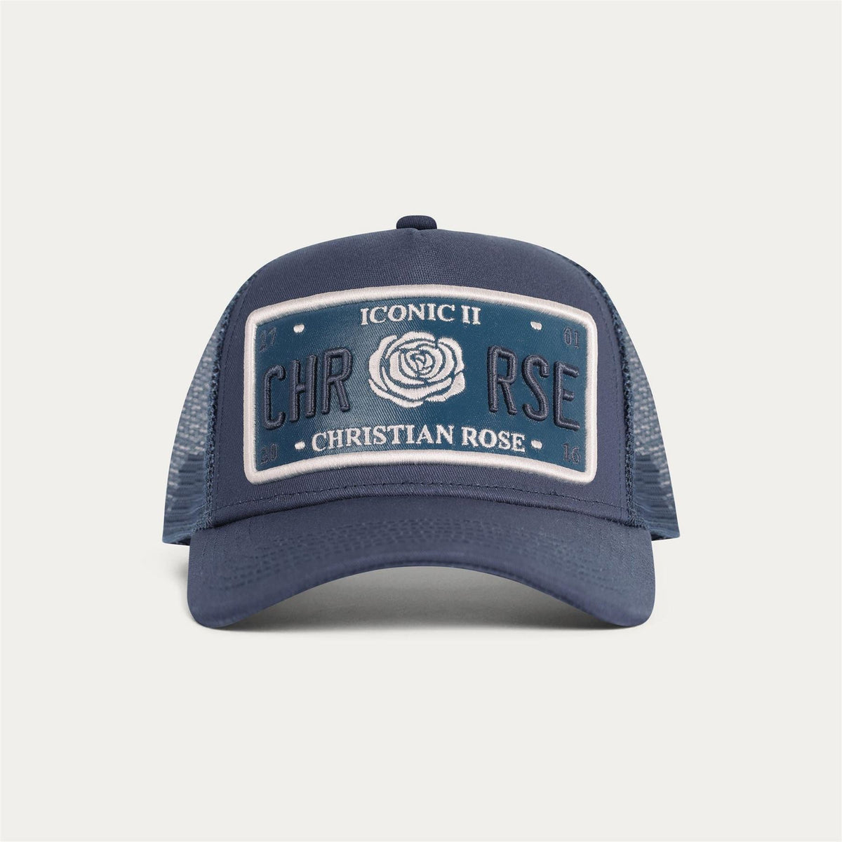 Christian Rose Iconic Ii Plate Trucker Cap