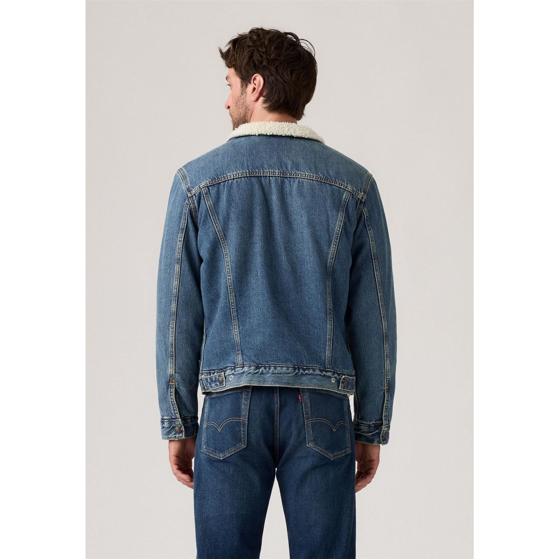 Levis Type 3 Sherpa Cotton Mix Long Sleeve Denim Jacket