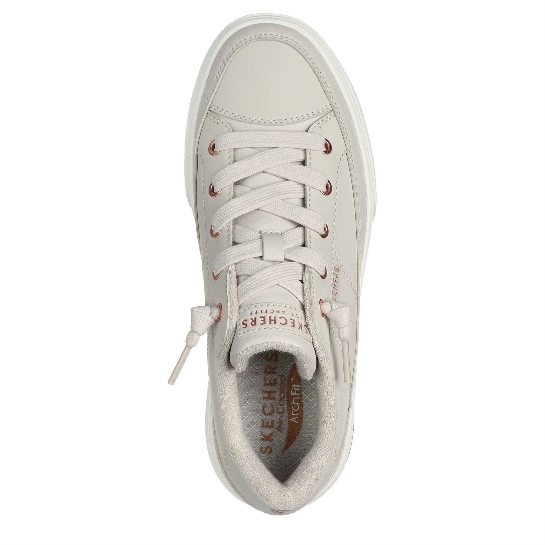 Skechers Womens Arch Fit Arcade   On My Way Low Top Trainers