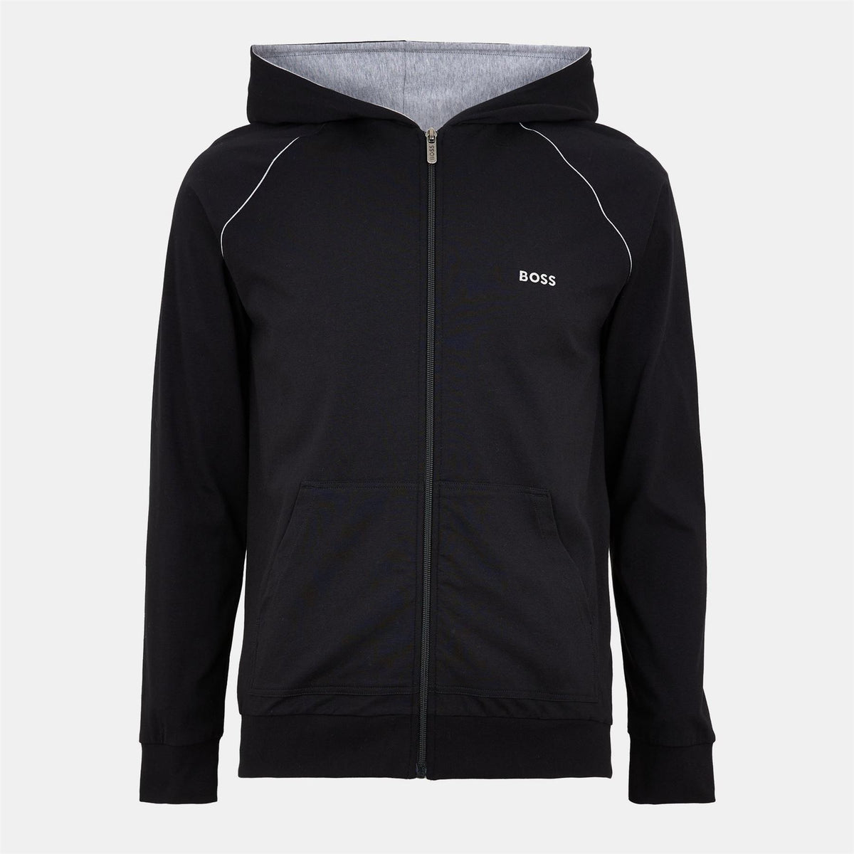 Boss BOSS Mix  And  Match Zipped Hoodie   Full Zip Closure