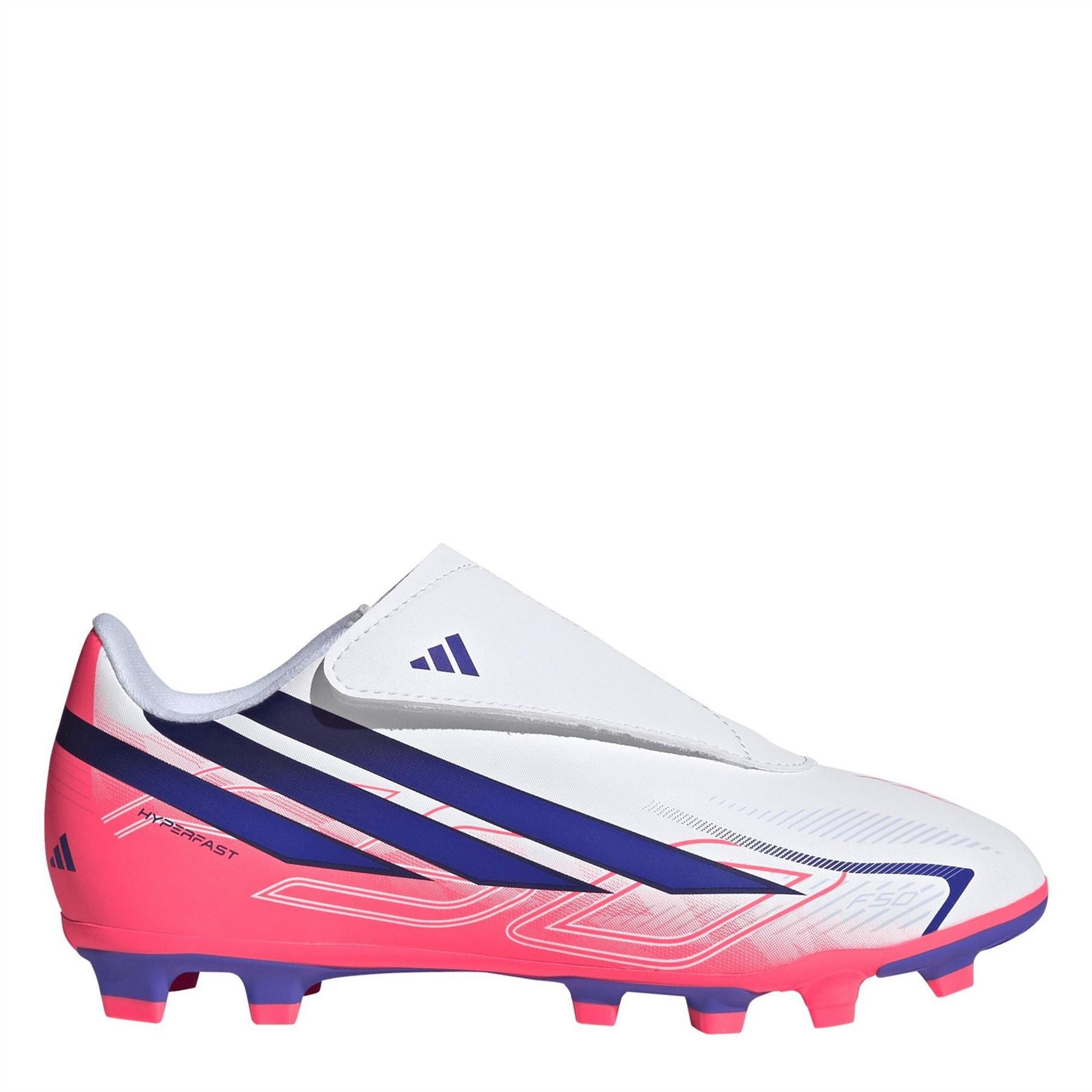 adidas Hyperfast Club Velcro Firm Ground Football Boots Juniors