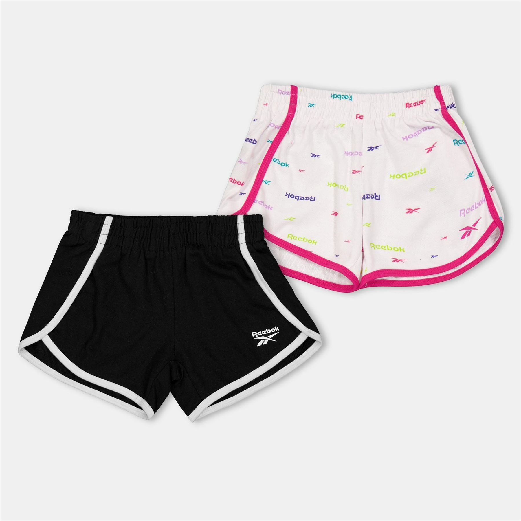 Reebok 2 Pack Bermuda Shorts with Elasticated Waistband