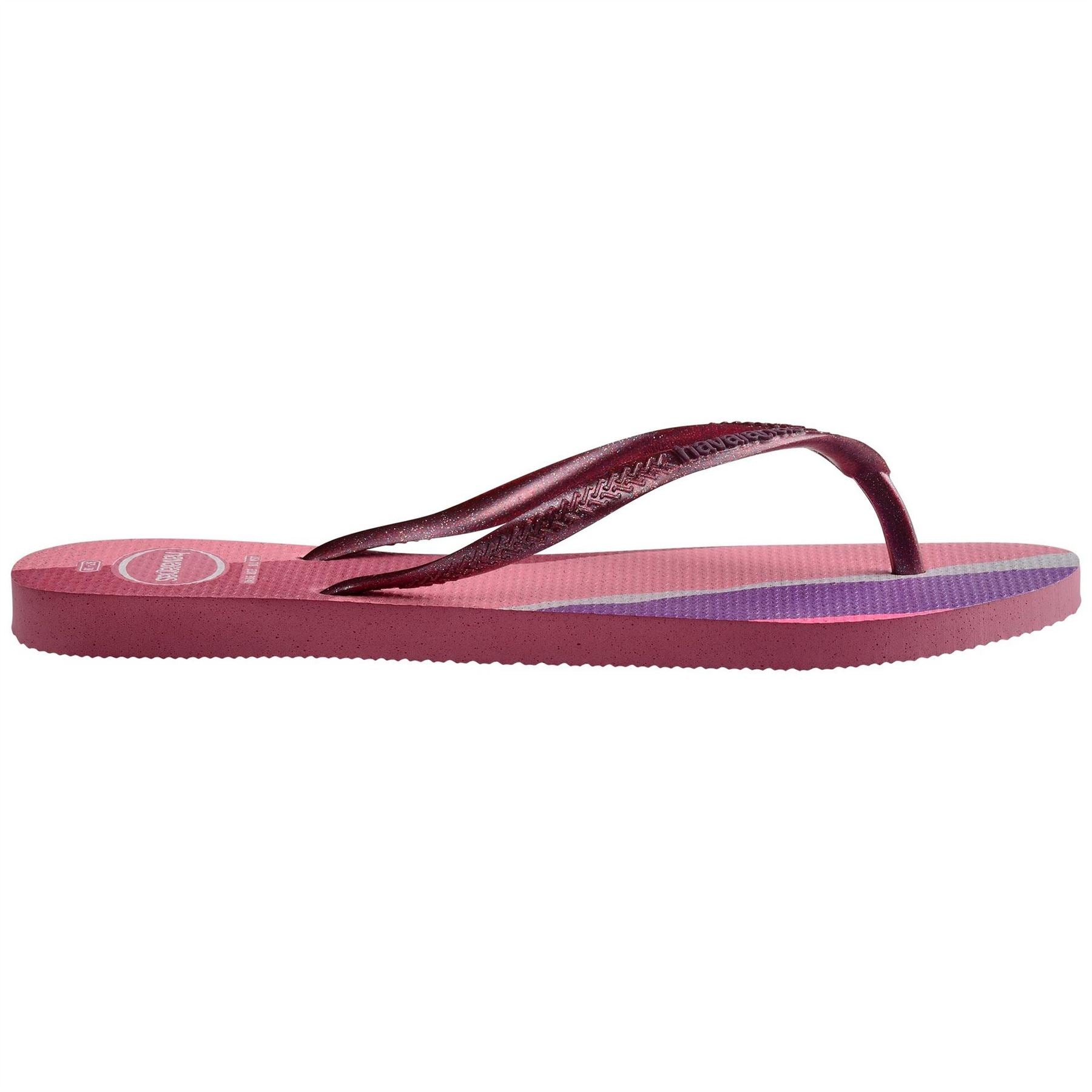 Havaianas Womens Hav. Slim Palette Glow Velvet Rose Flip Flops