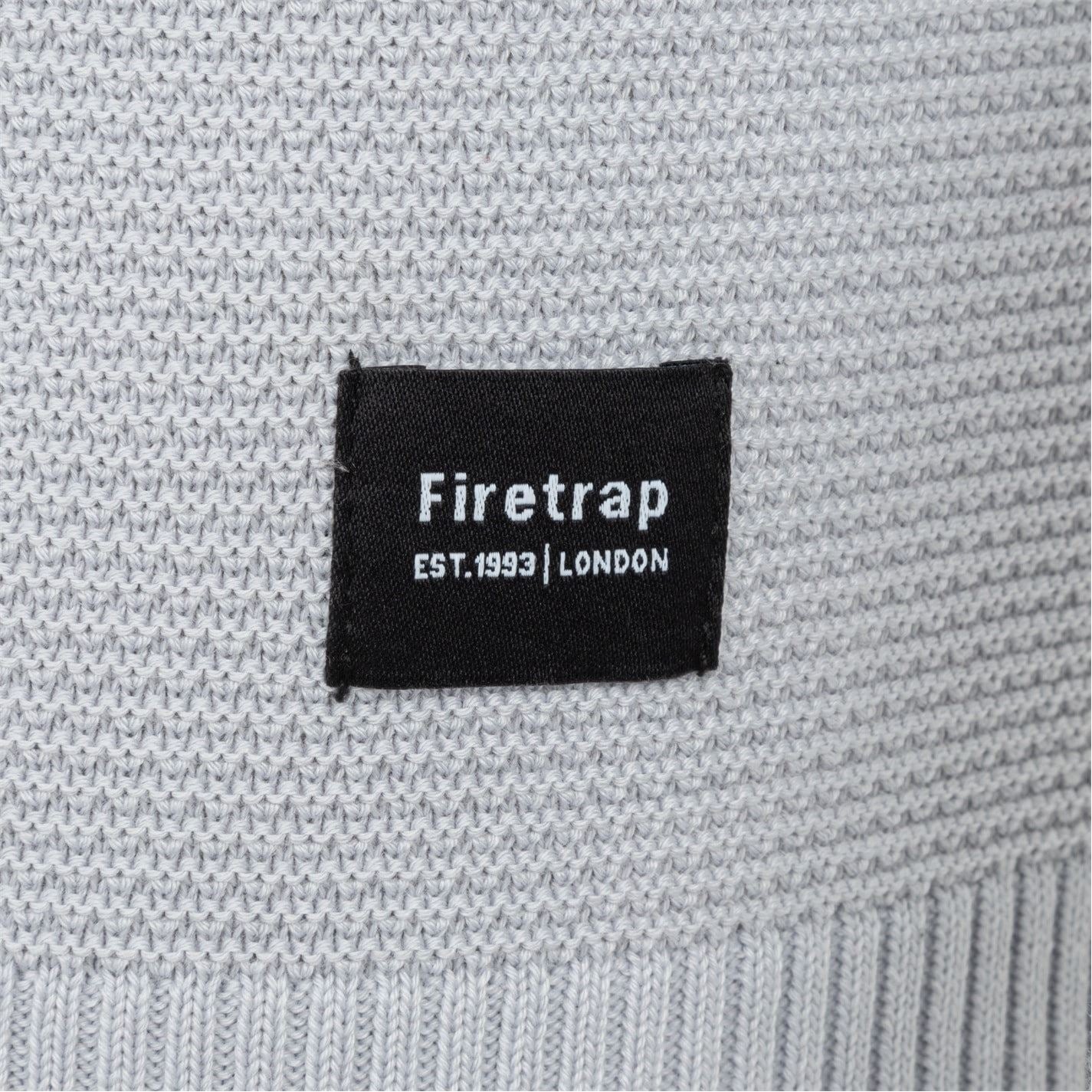 Firetrap Mens Crew Neck Jumper Knitted Pullover