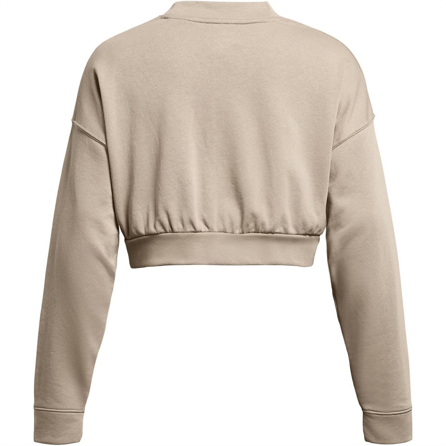 Under Armour Rival Cropped Terry Logo Print Sweatshirt