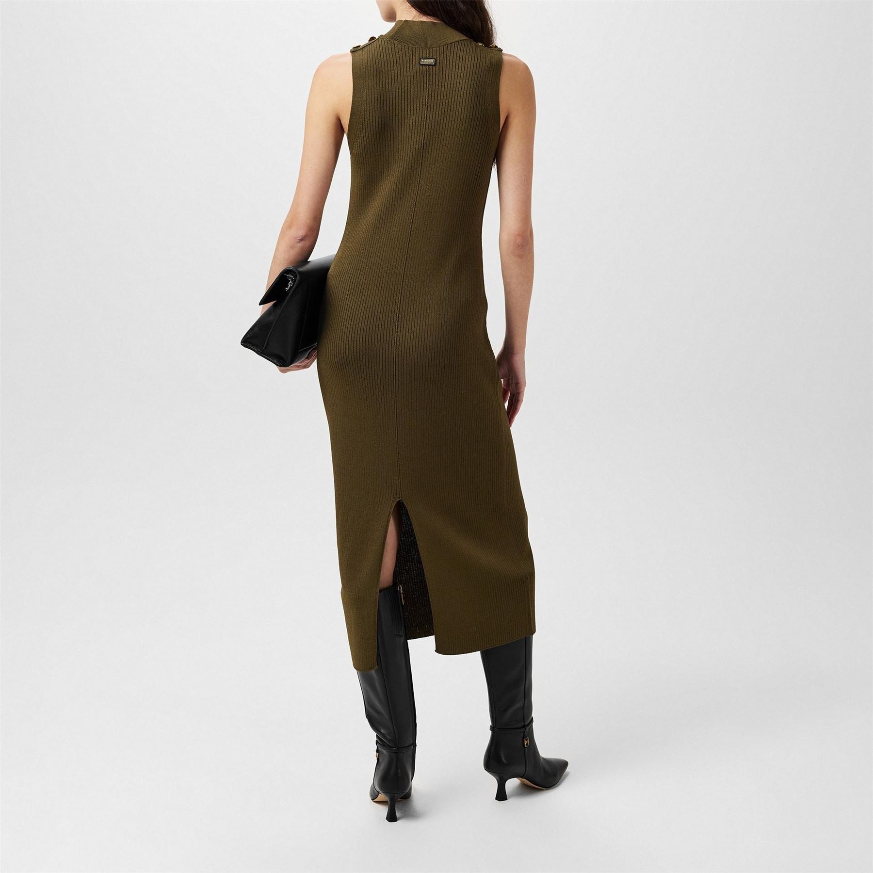 Barbour International Knitted Midi Dress